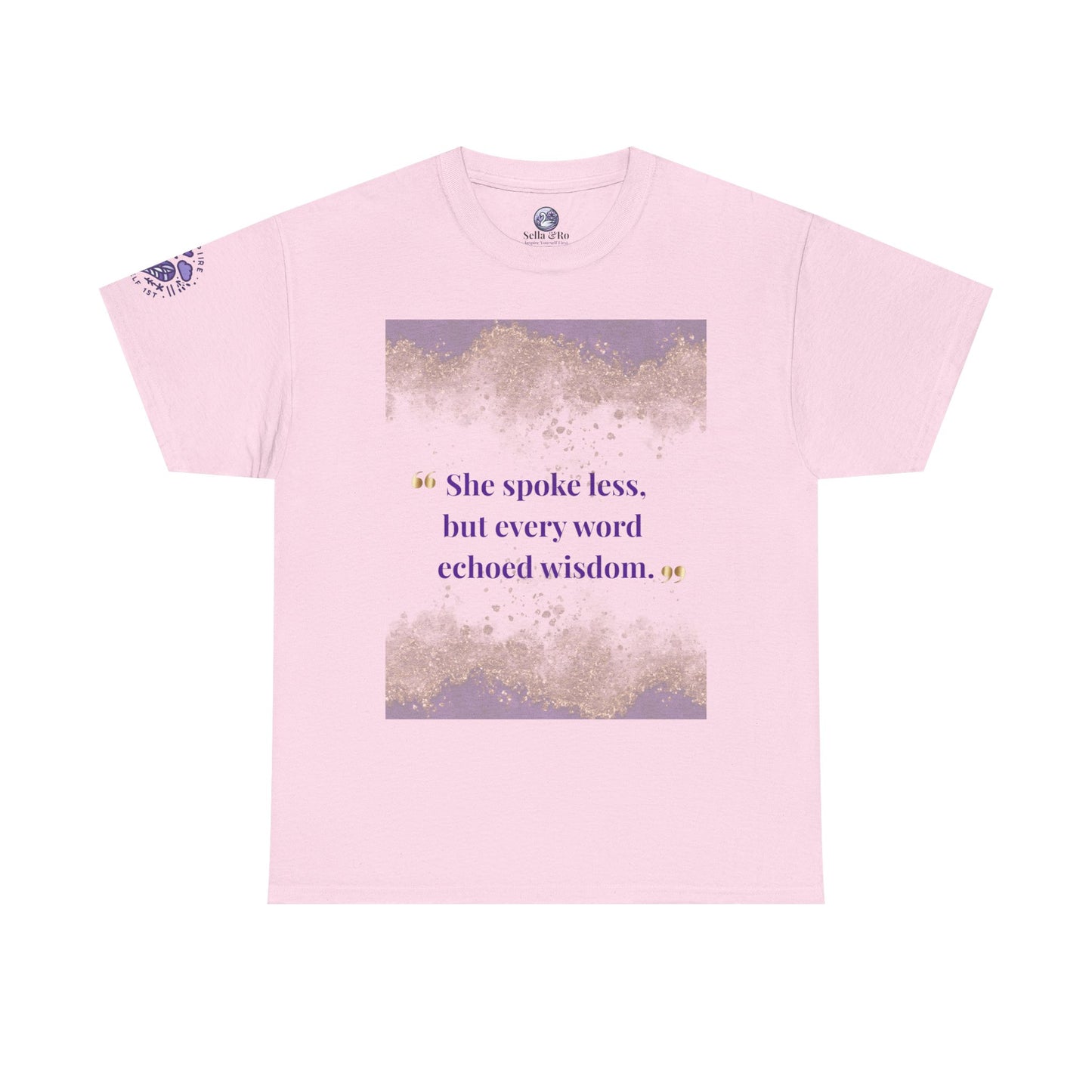 She Spoke Less Tee — Inspirational Quote Graphic T-Shirt