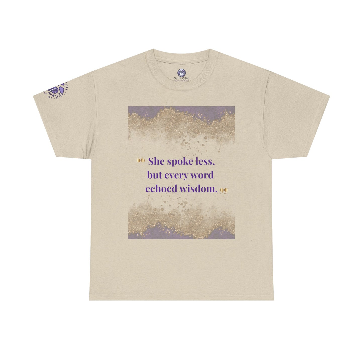 She Spoke Less Tee — Inspirational Quote Graphic T-Shirt