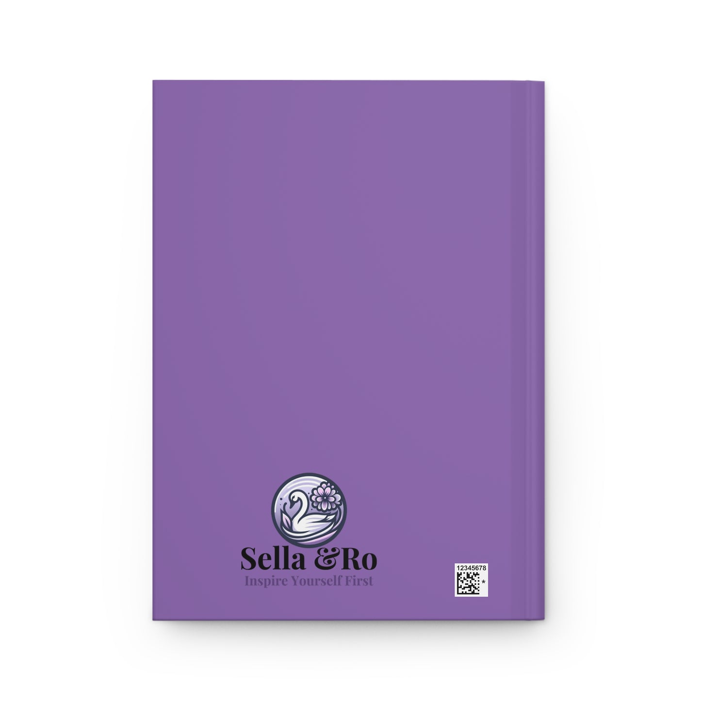 Hardcover Journal — "Royalty isn't born... it's bound, printed, & underlined." Purple Gold Frame