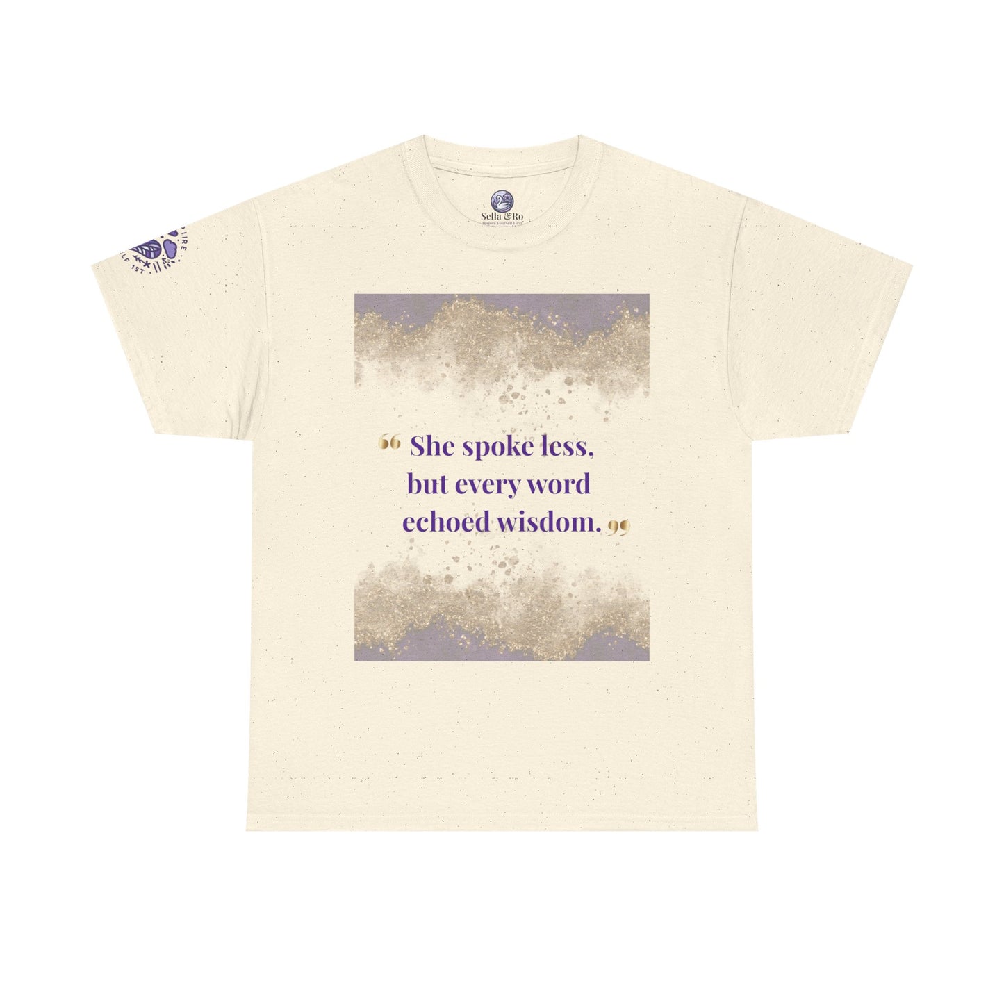 She Spoke Less Tee — Inspirational Quote Graphic T-Shirt