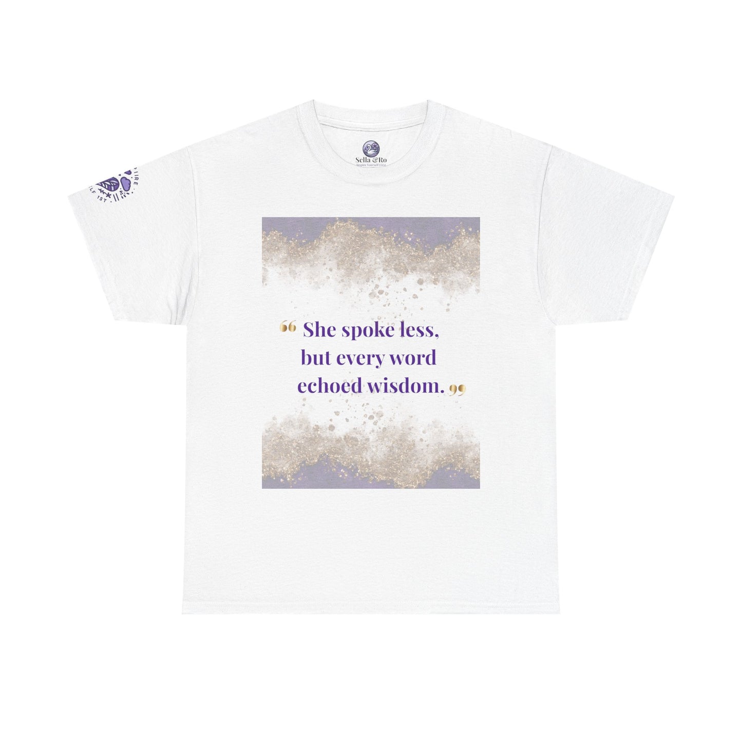 She Spoke Less Tee — Inspirational Quote Graphic T-Shirt