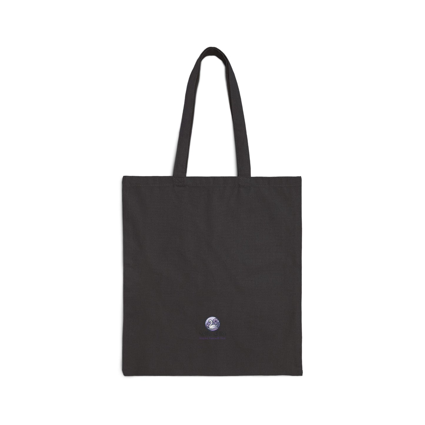 Floral Mandala Cotton Tote — "Peace is the Loudest Thing She Owns" Inspirational Canvas Bag