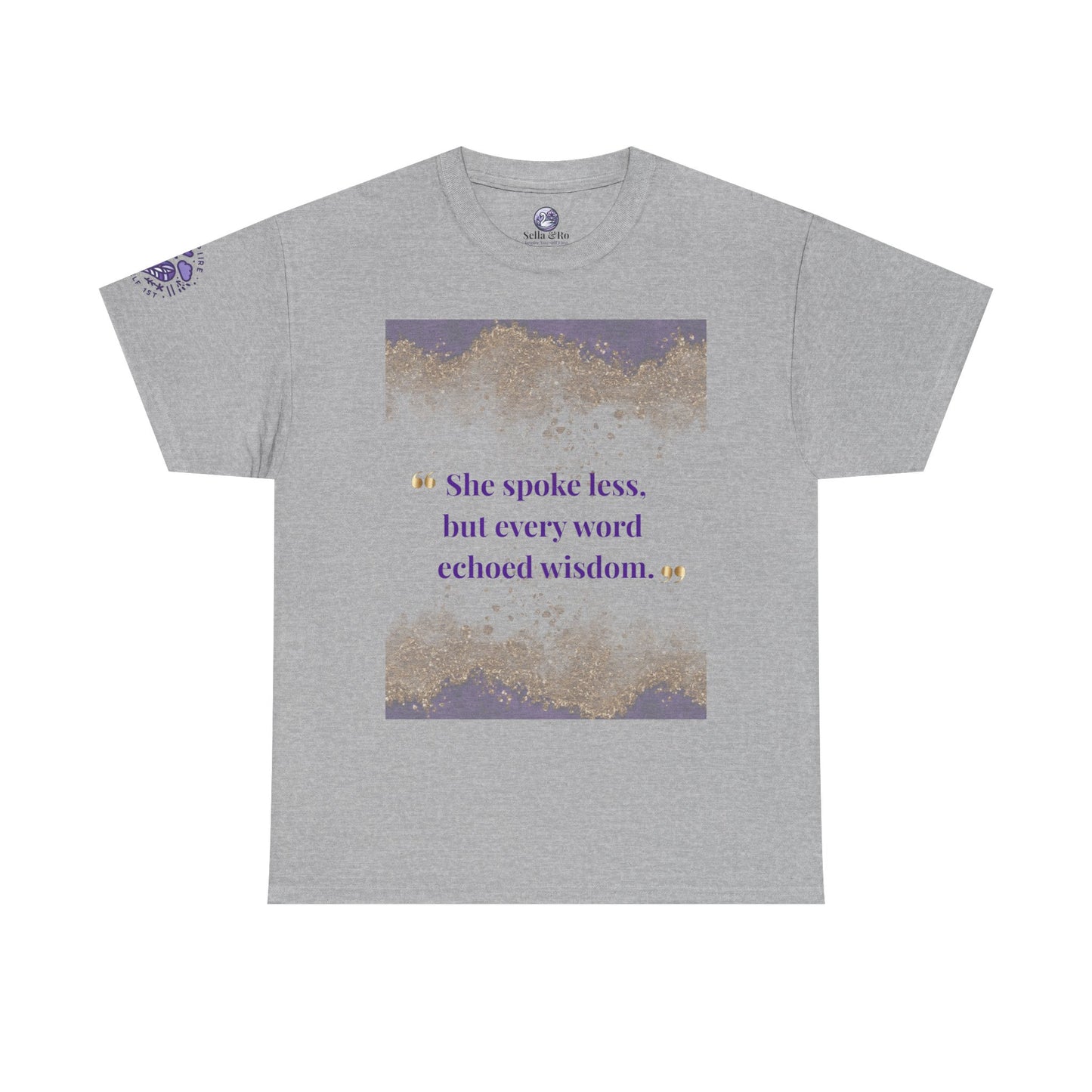 She Spoke Less Tee — Inspirational Quote Graphic T-Shirt