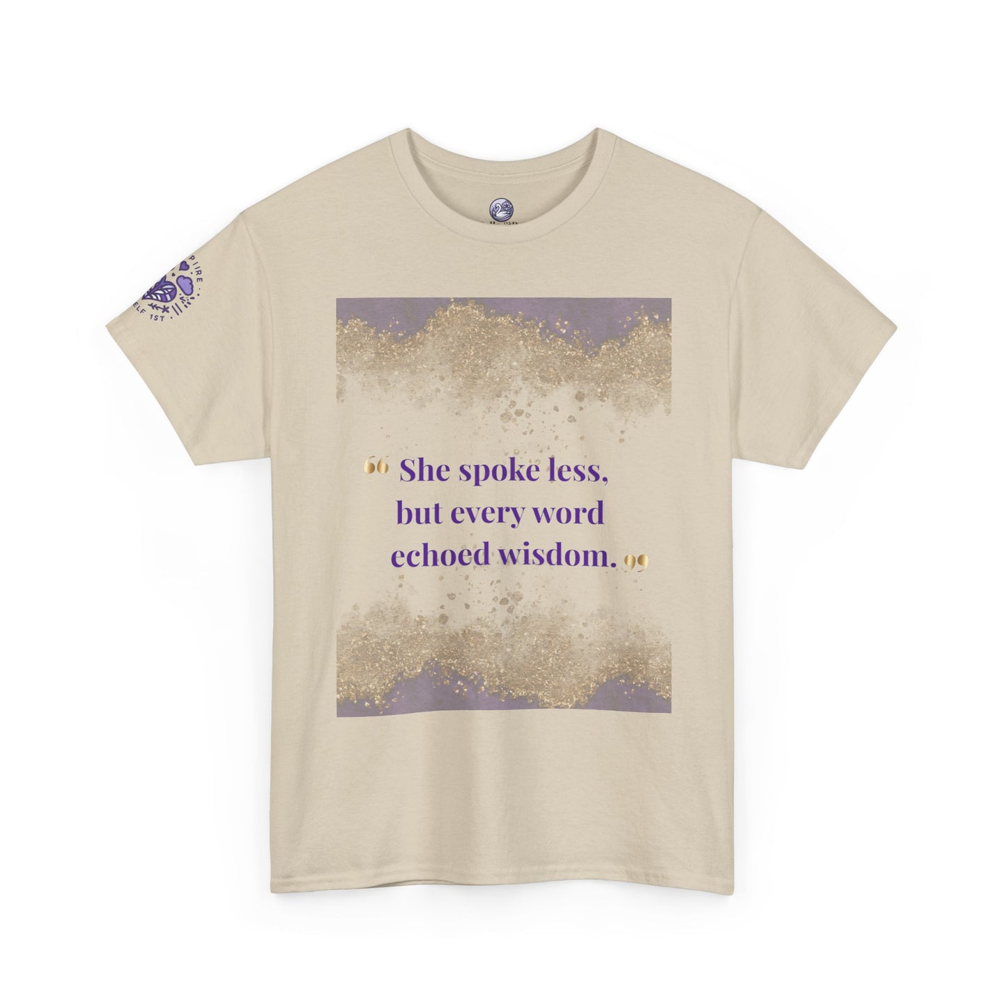 She Spoke Less Tee — Inspirational Quote Graphic T-Shirt
