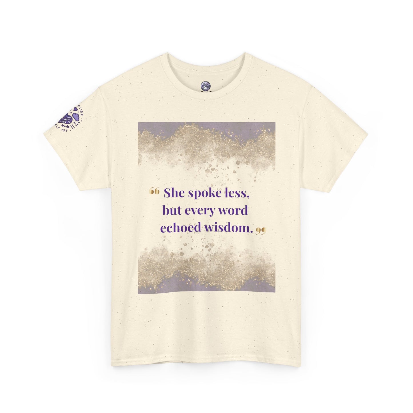 She Spoke Less Tee — Inspirational Quote Graphic T-Shirt