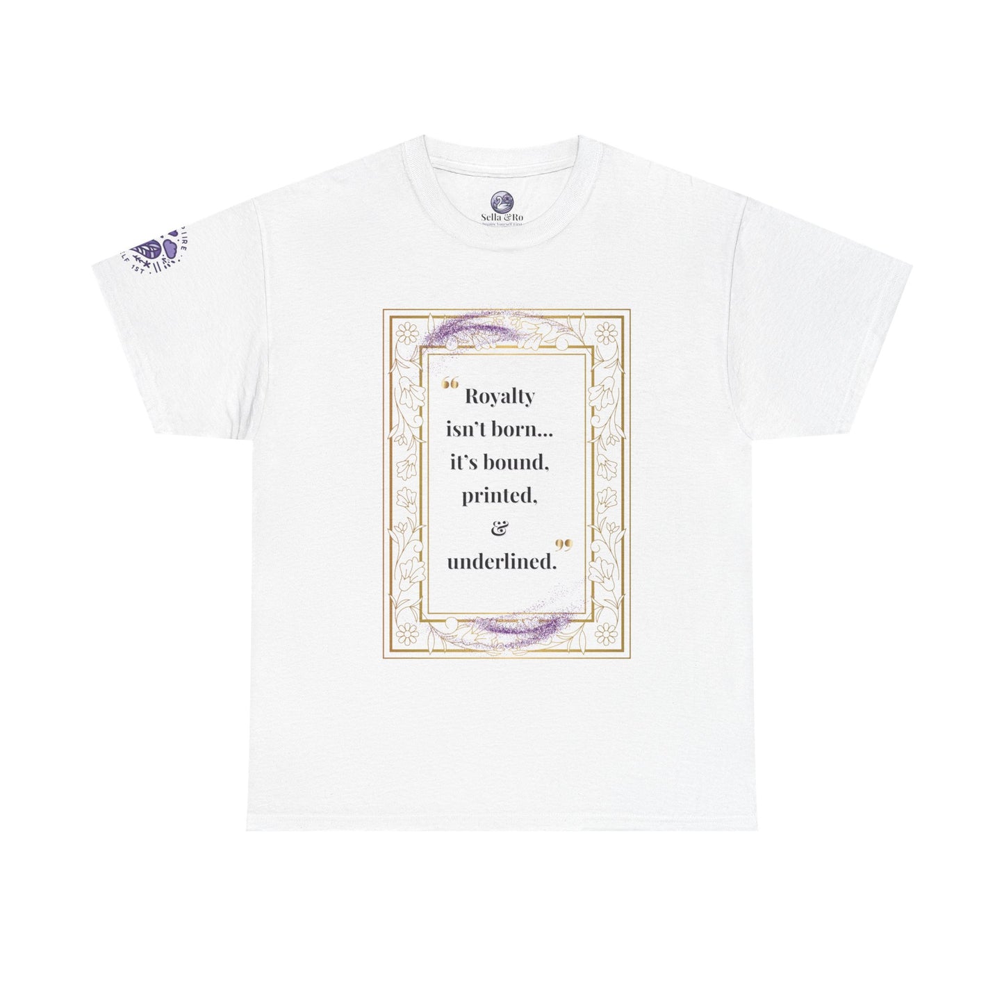 Quote Graphic Tee — "Born, Bound, Printed, or Underlined" Literary T‑Shirt