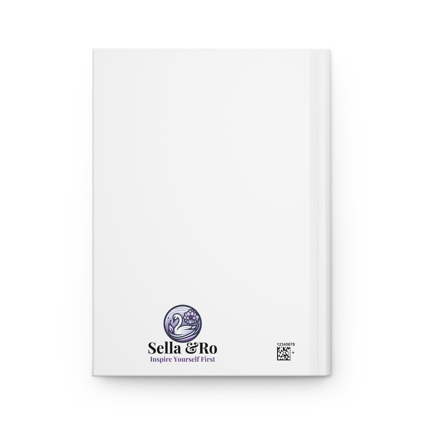 Hardcover Journal — "Between the lines, she found her throne" Inspirational Writing Notebook