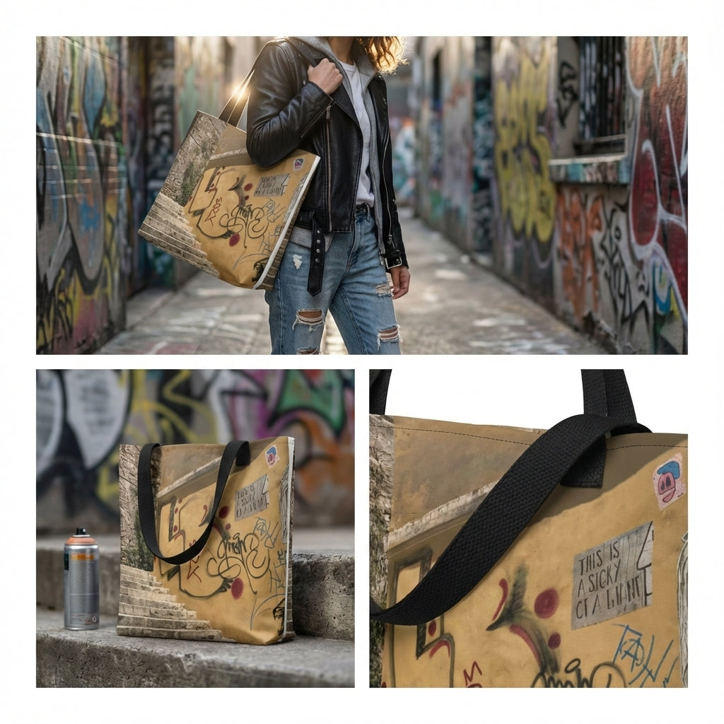 Street Graffiti Tote Bag